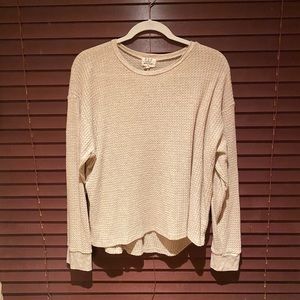 Cozy Oatmeal Cropped Sweater